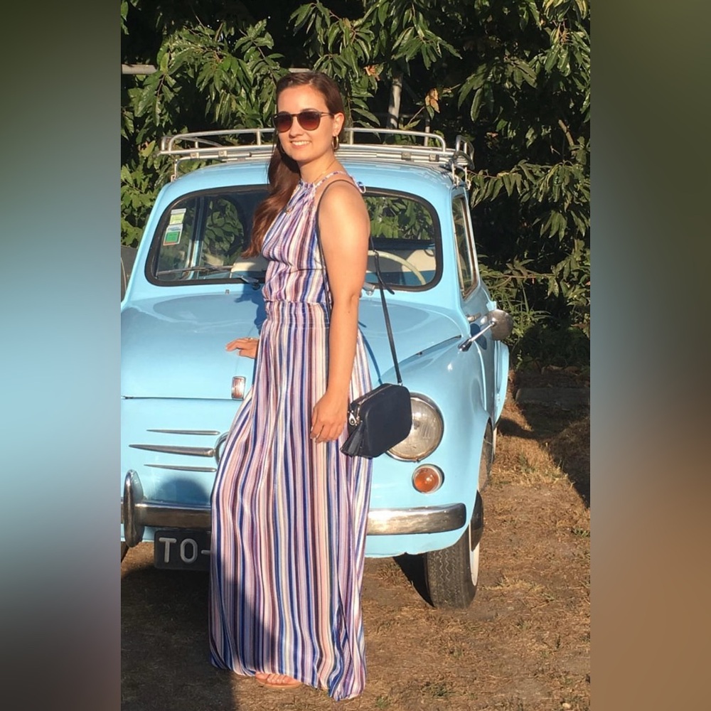 Dynamite Striped Maxi Dress - Size S